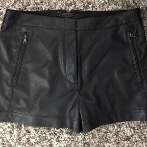 BCBG leather shorts